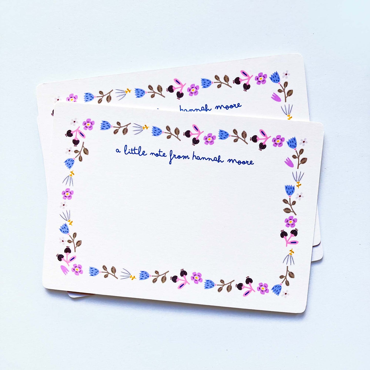 Quirky Florals - Personalised notecards