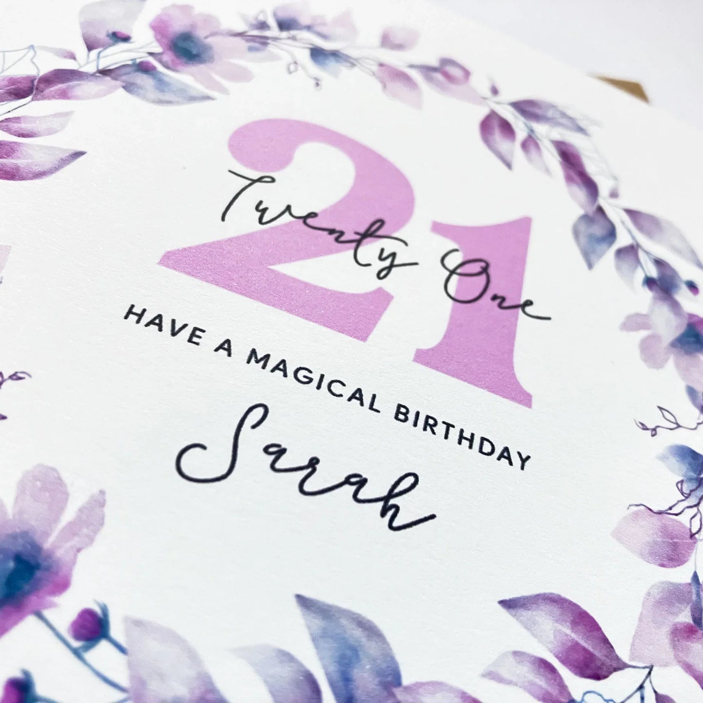 Personalised 21st Birthday Card - Have a Magical Birthday - Patterns&Doodles