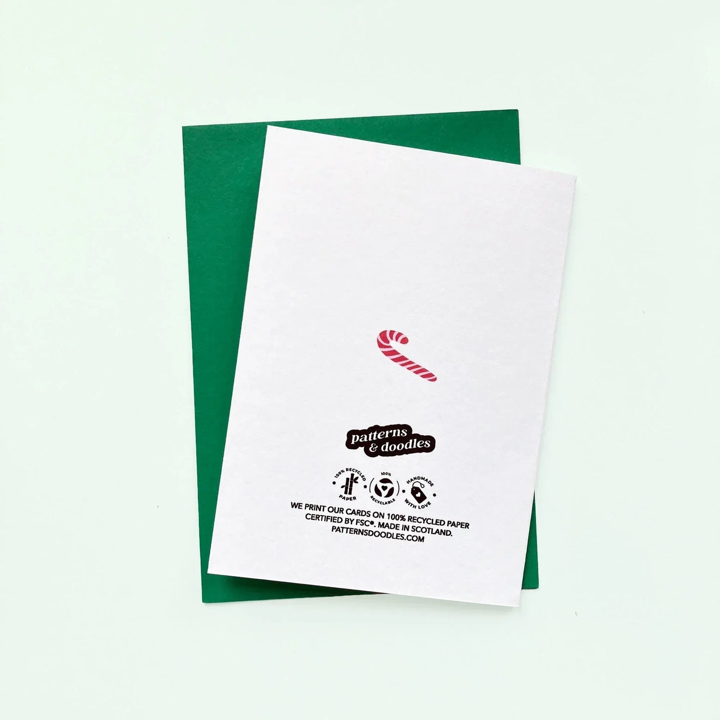 Ho Ho Ho Christmas Greeting Card - Patterns&Doodles