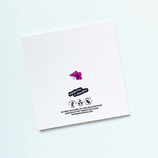 Personalised 35th Birthday Card - Watercolour Floral Wreath