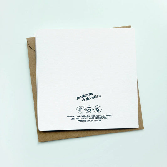 Watercolour Snowman Christmas Card Pack - Patterns&Doodles