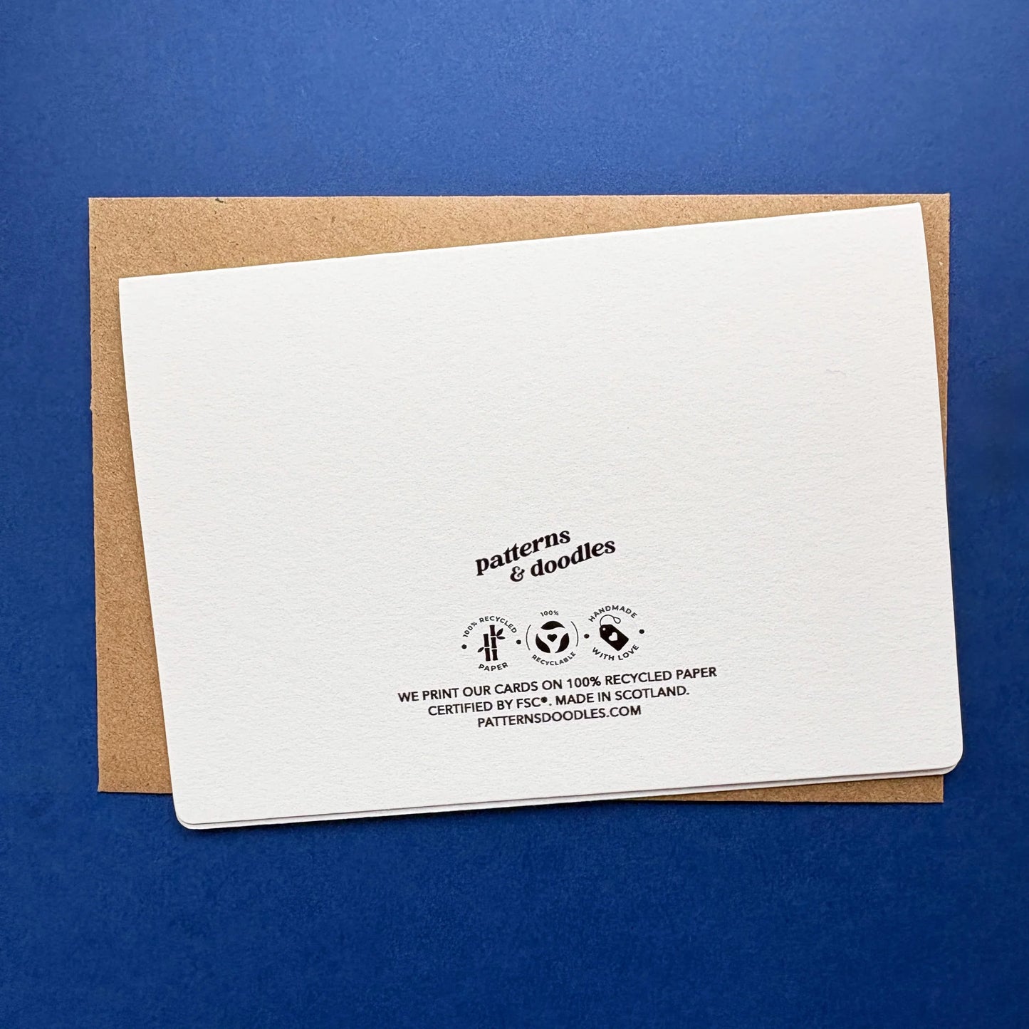 Happy Anniversary Card: Hand-drawn Luxury Card With Message - Patterns&Doodles