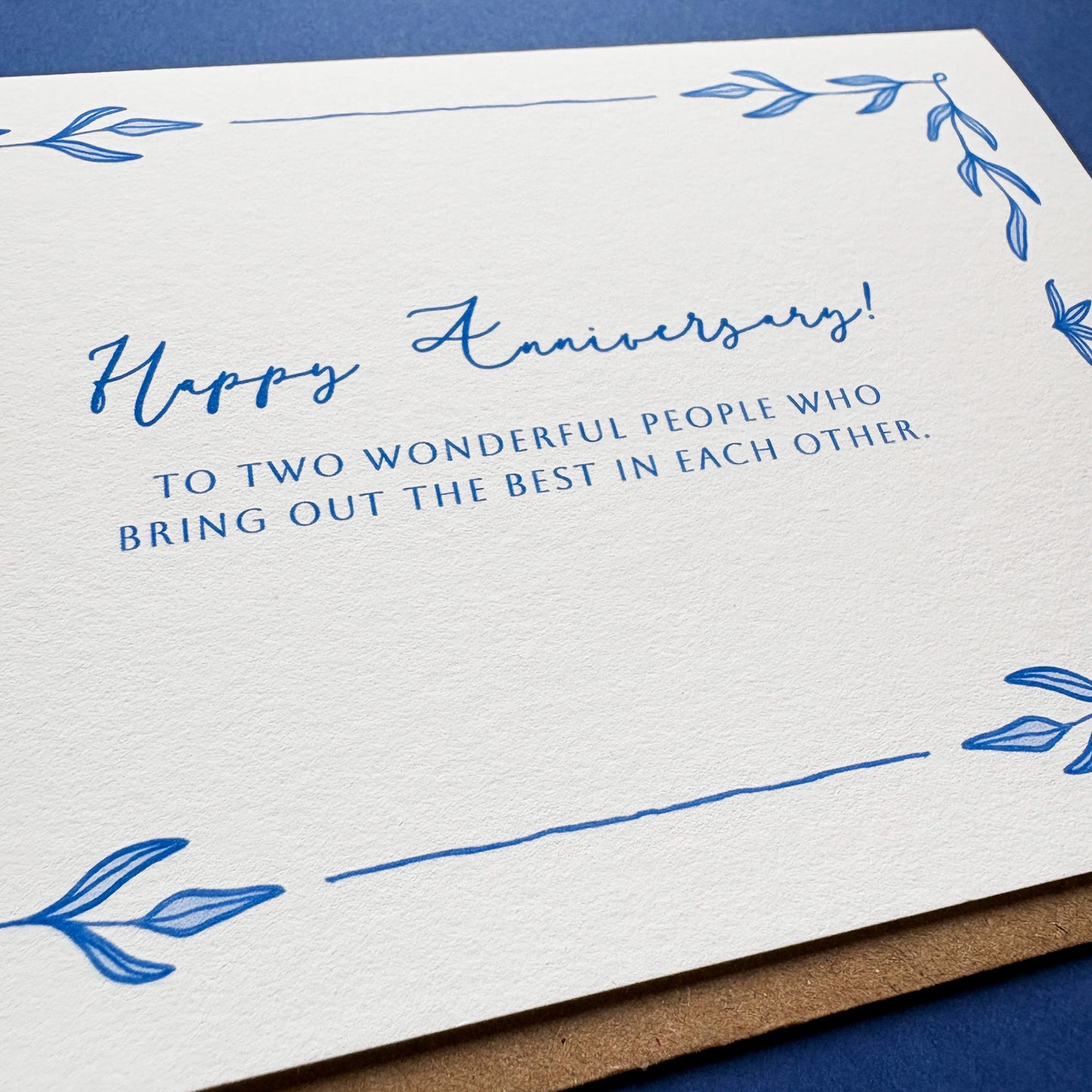Happy Anniversary Card: Hand-drawn Luxury Card With Message