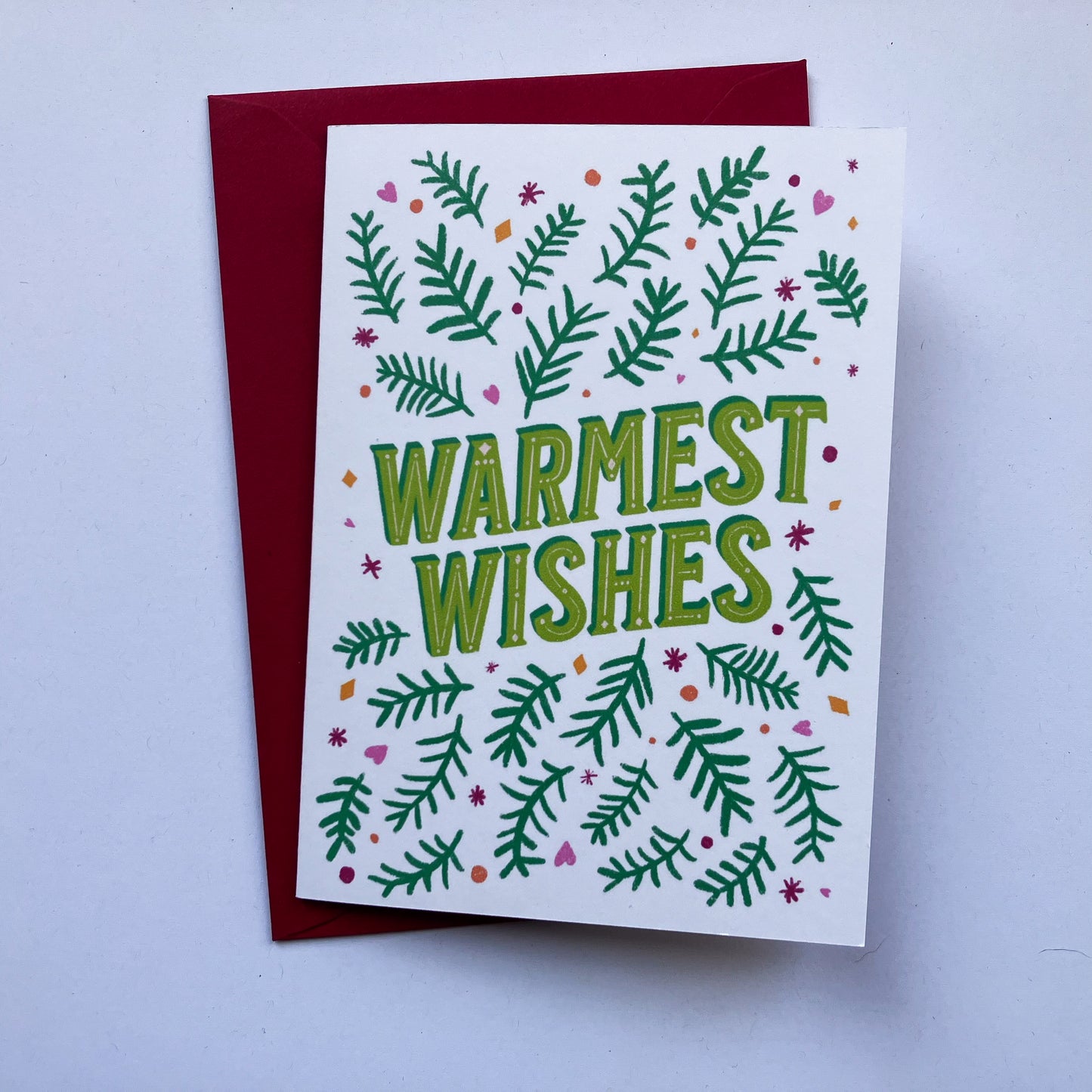 Warmest Wishes Christmas Greeting Card
