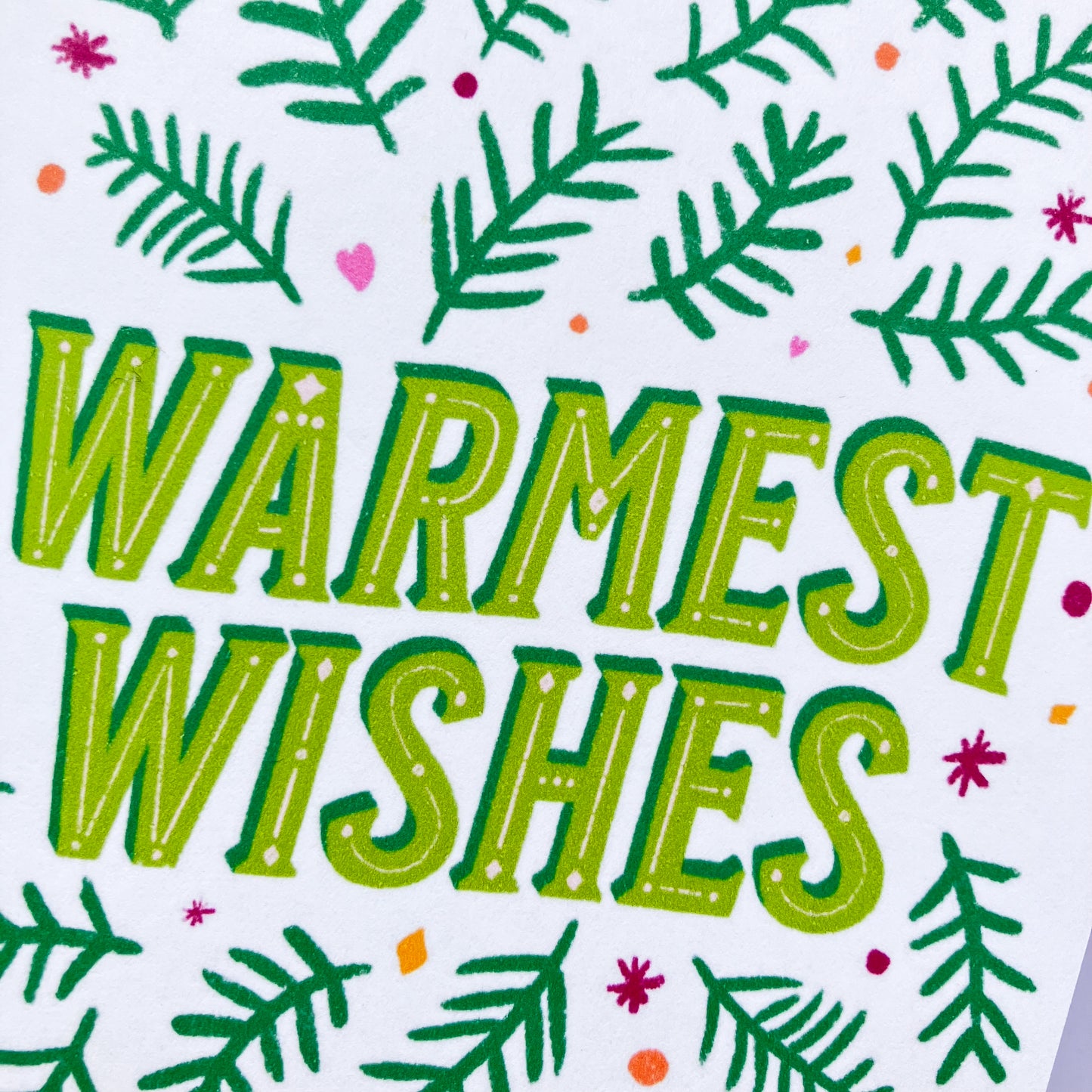 Warmest Wishes Christmas Greeting Card
