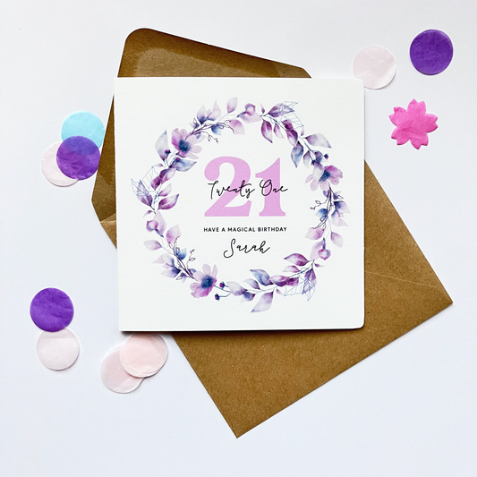 Personalised 21st Birthday Card - Have a Magical Birthday