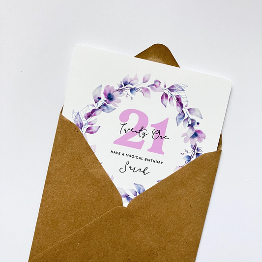 Personalised 21st Birthday Card - Have a Magical Birthday