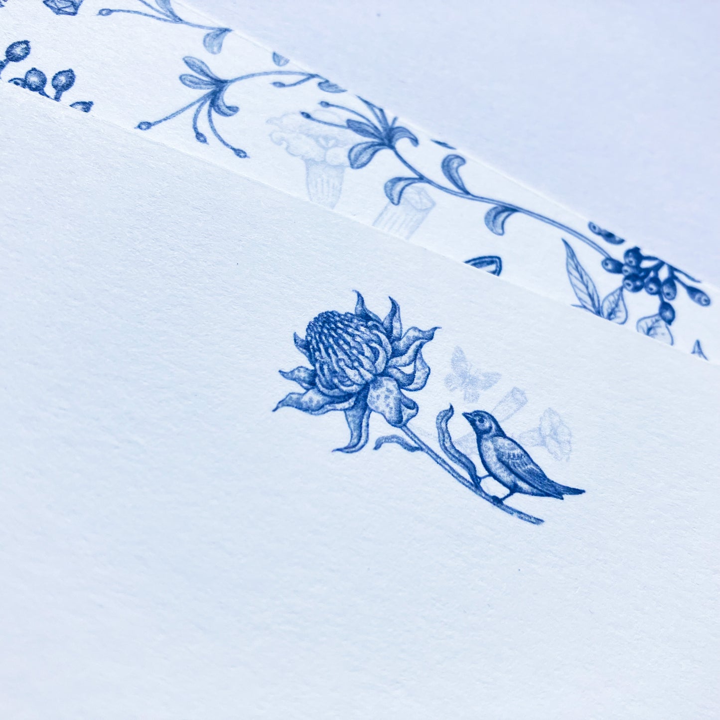Botanical Personalised Note Cards Set