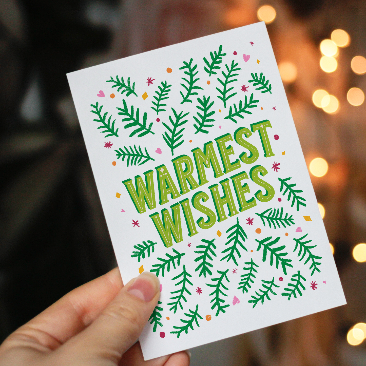 Warmest Wishes Christmas Greeting Card