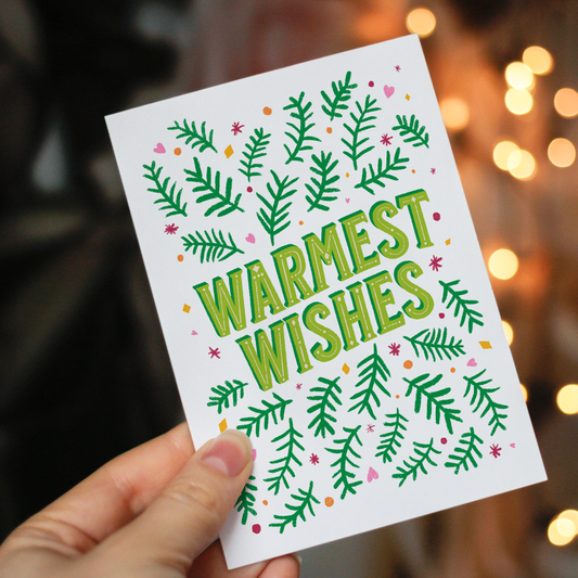 Warmest Wishes Christmas Greeting Card