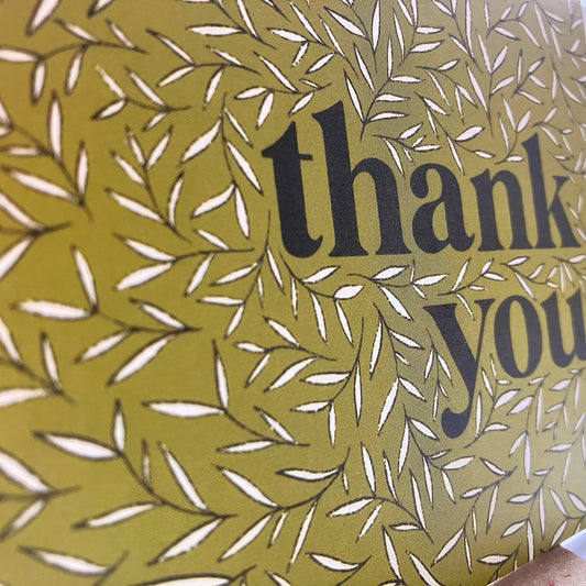 Thank You Foliage Greeting Card