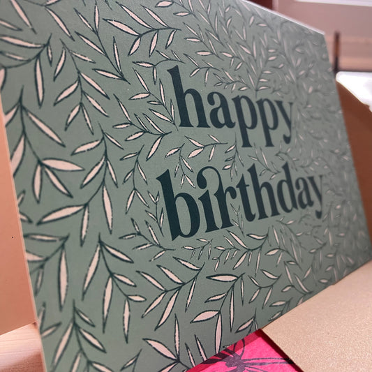 Birthday Foliage Greeting Card
