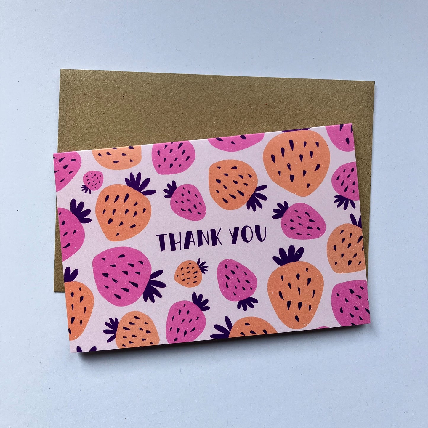 Strawberry Thank You Greeting Card