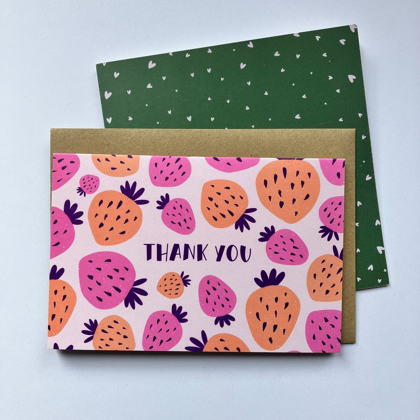 Strawberry Thank You Greeting Card