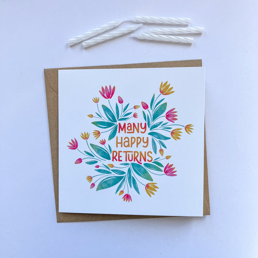 Many Happy Returns Card