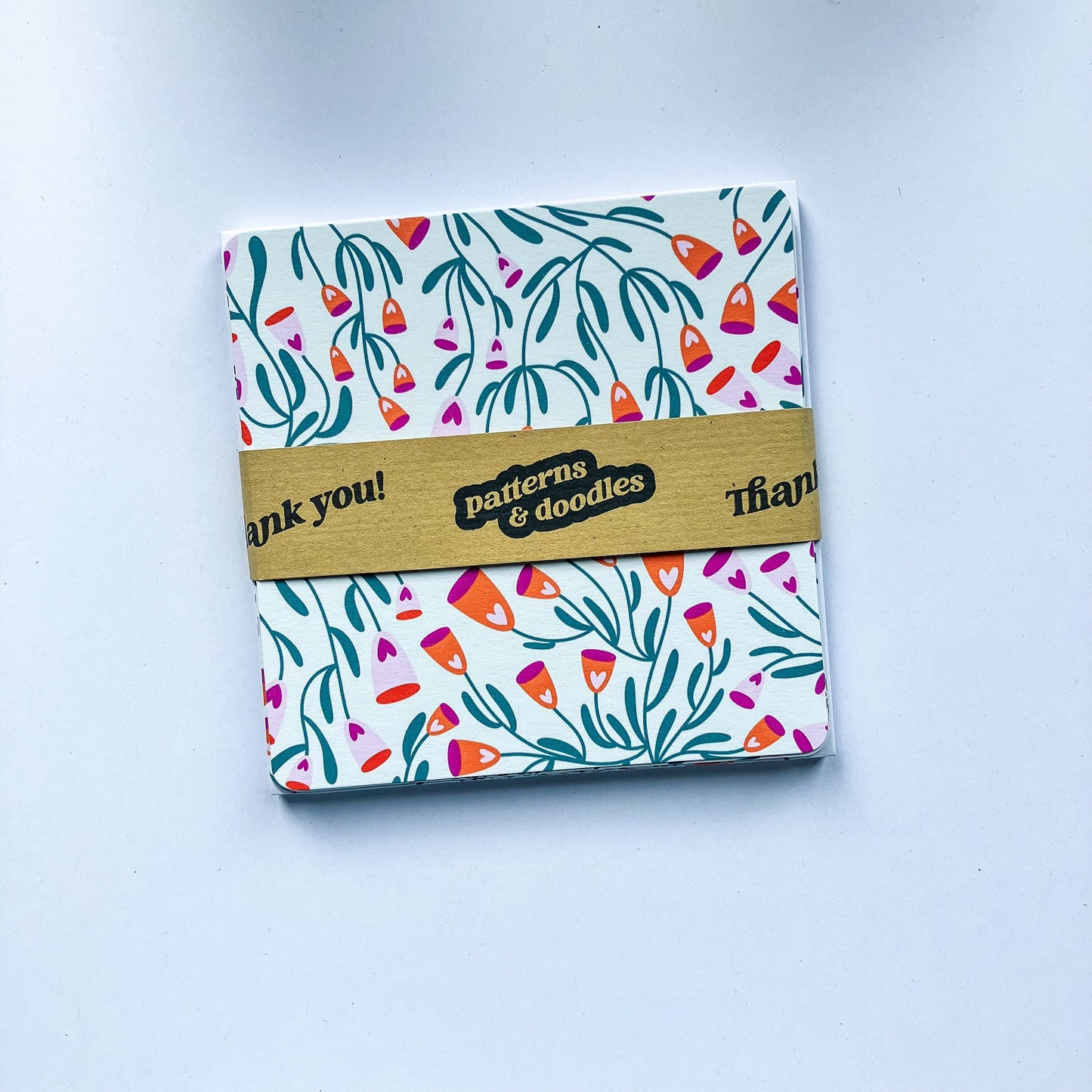Beautiful Floral - Thank You Notecard Set