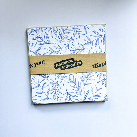 Botanical notecard set, Thank you notecard pack, Illustrated gift notecards, Bridal notecard pack, All-occasion notecard set