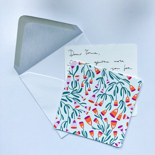 Beautiful Floral - Thank You Notecard Set