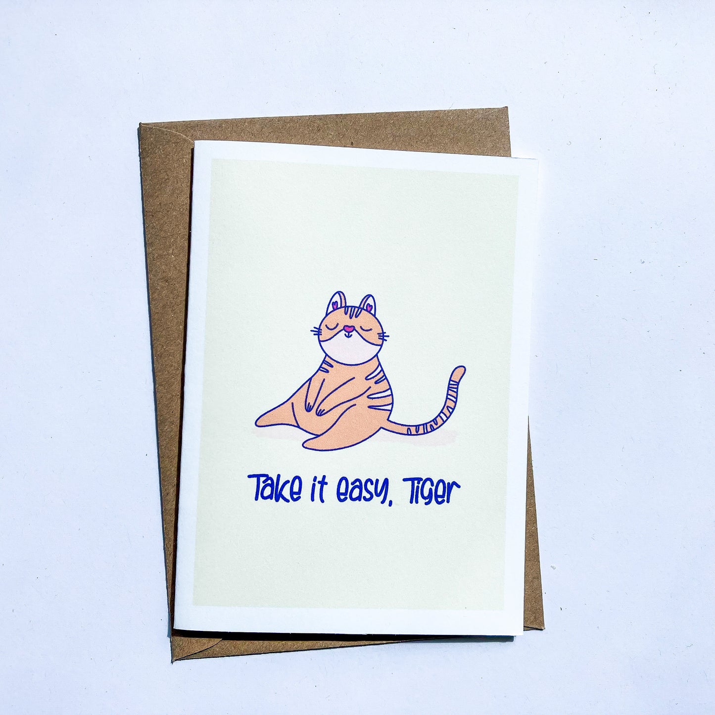 Cat lover greeting card, Funny cat illustration greeting card, Greeting card for a friend