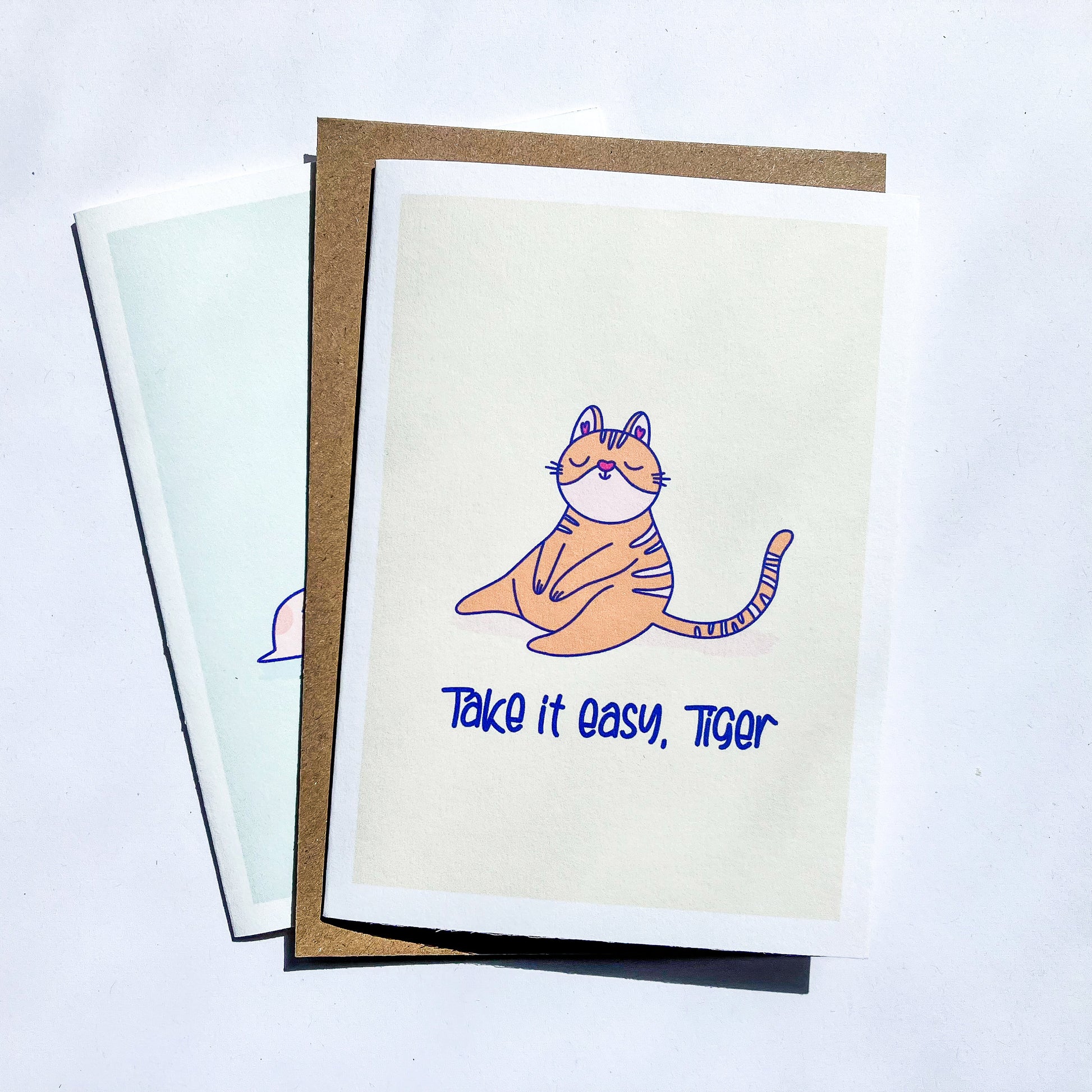 Cat lover greeting card, Funny cat illustration greeting card, Greeting card for a friend