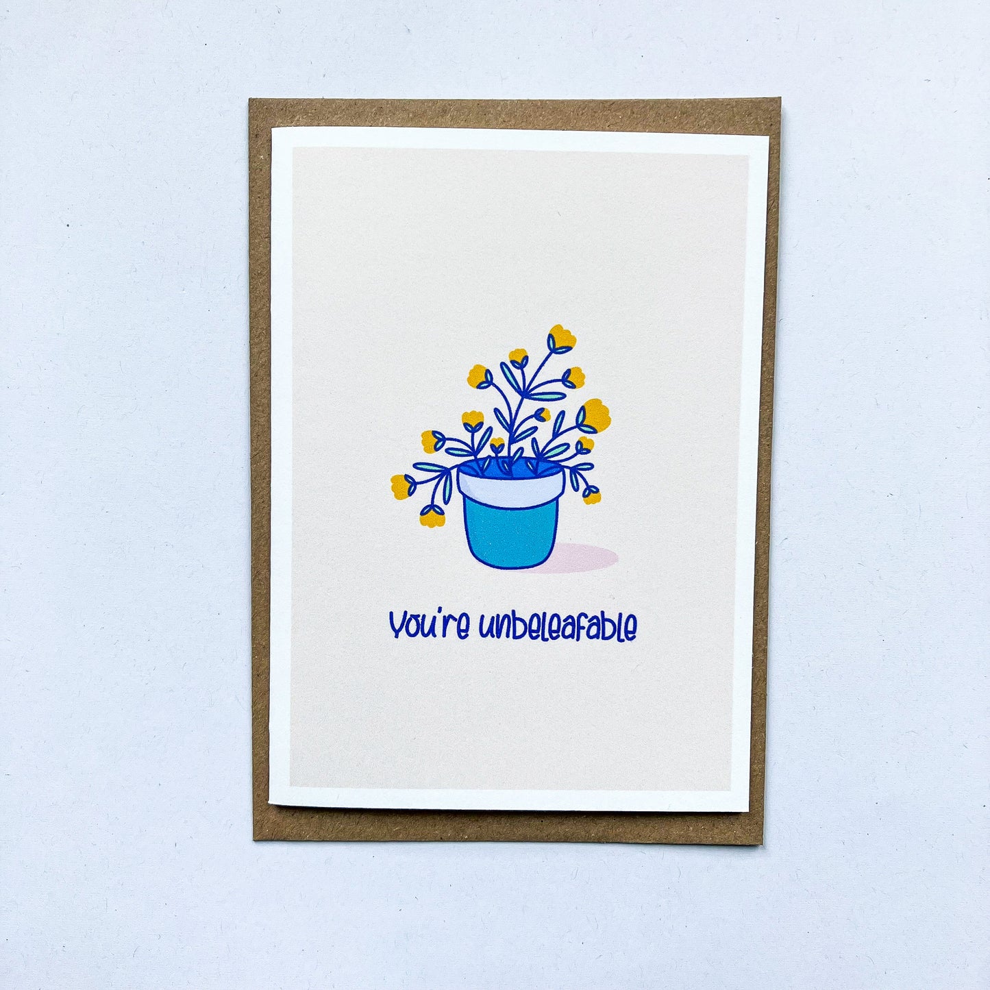 Plant lover greeting card, Cute greeting card for a friend, Funny greeting card for a plant lover