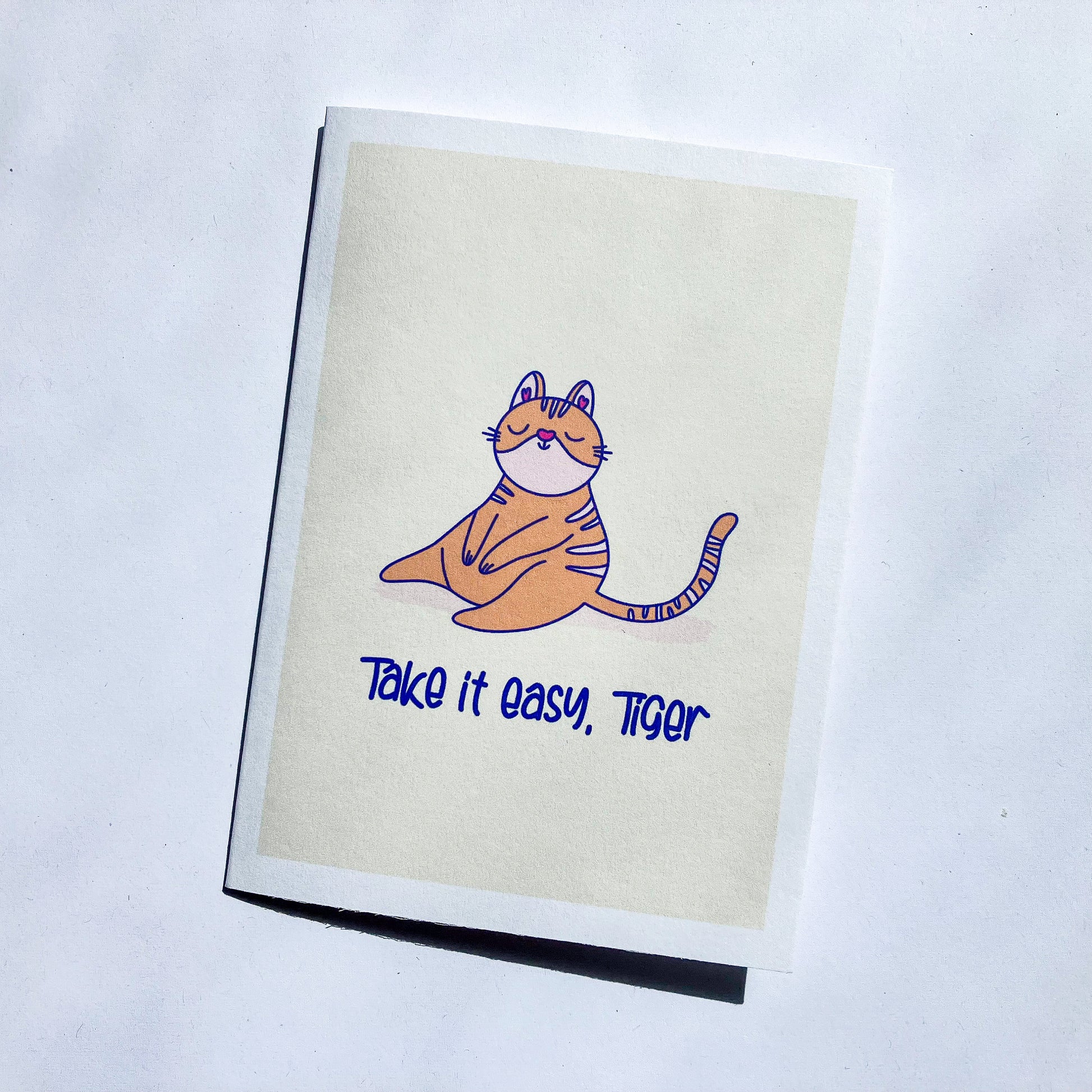 Cat lover greeting card, Funny cat illustration greeting card, Greeting card for a friend