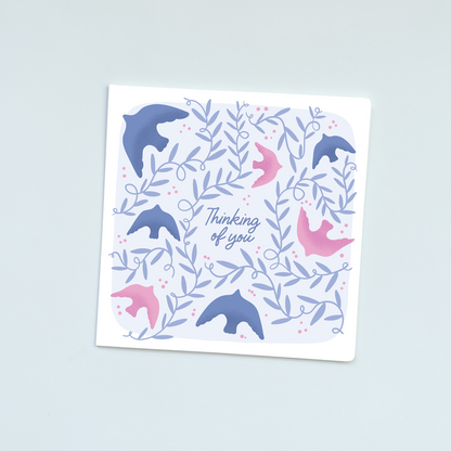 Gentle Birds Thinking of You Card