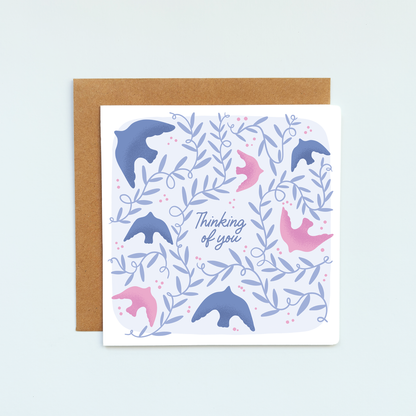 Gentle Birds Thinking of You Card