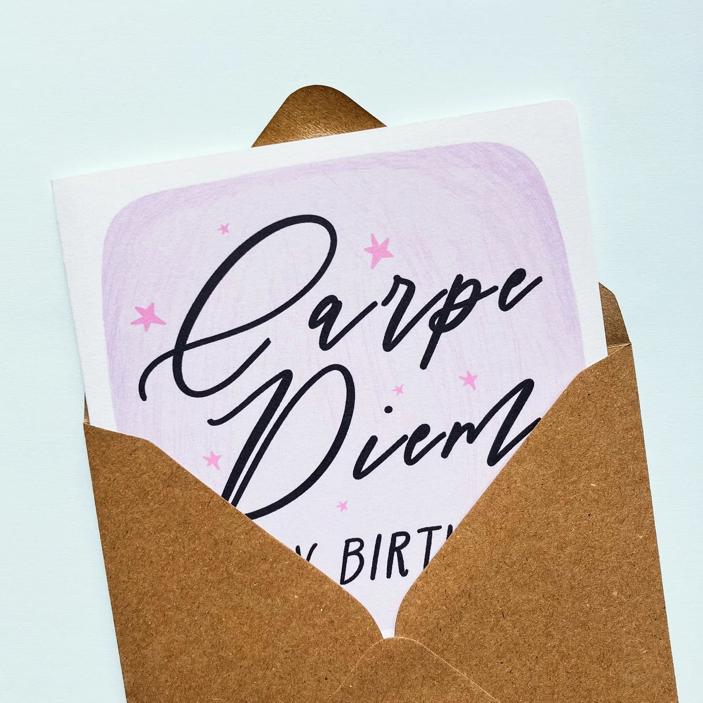 Personalised Birthday Card - Carpe Diem - Patterns&Doodles