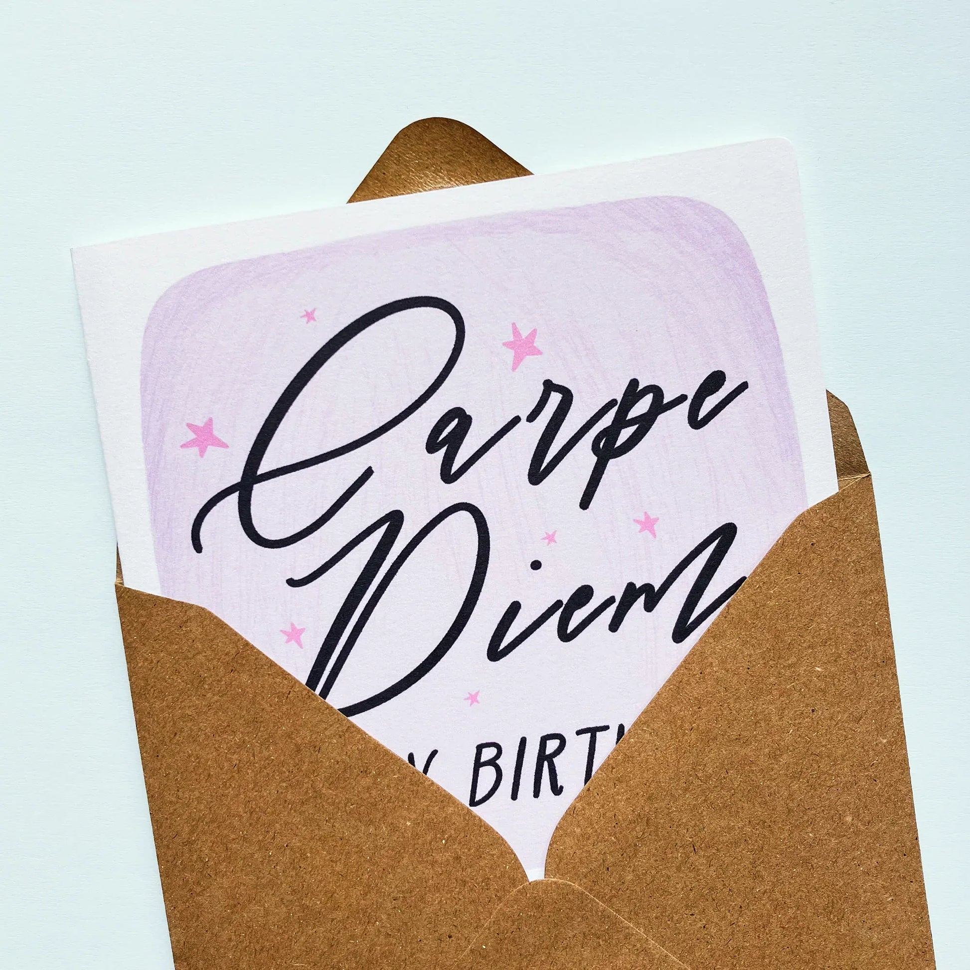 Personalised Birthday Card - Carpe Diem - Patterns&Doodles
