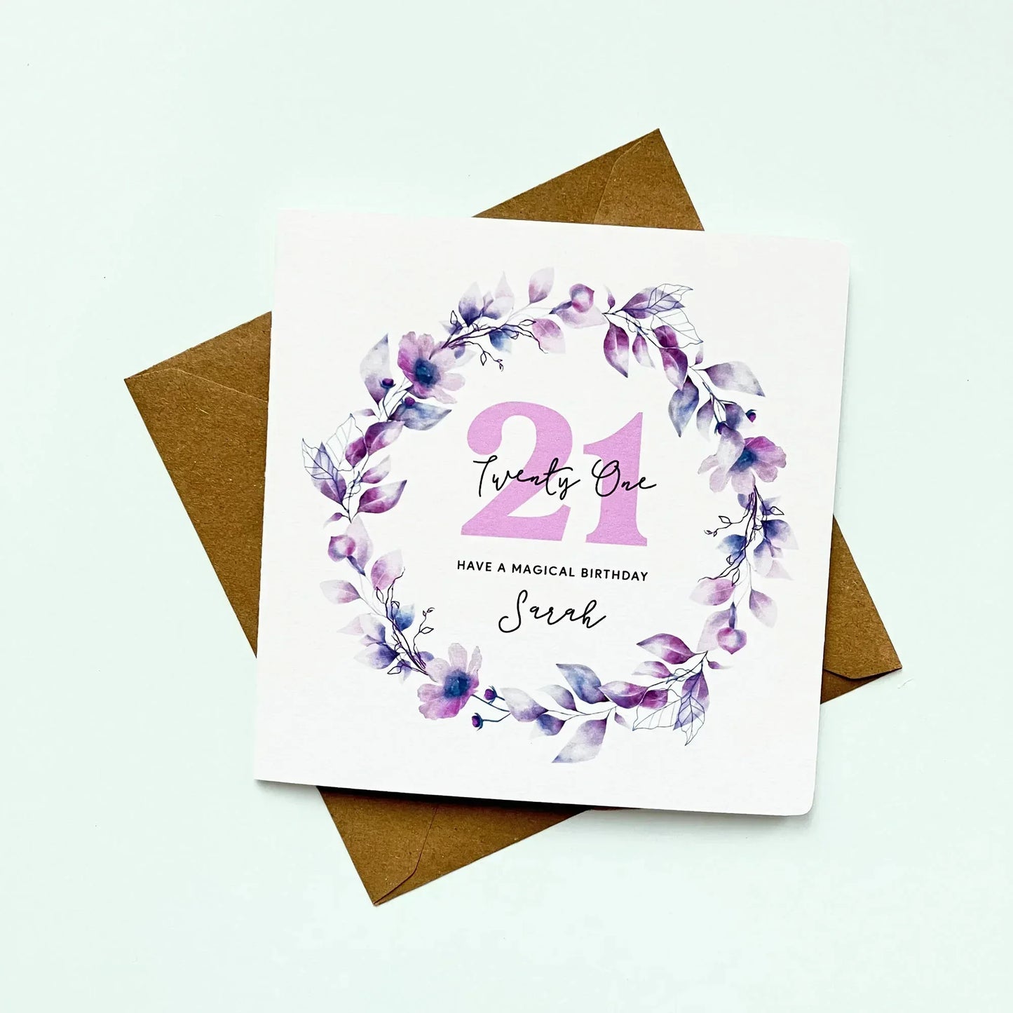 Personalised 21st Birthday Card - Have a Magical Birthday - Patterns&Doodles