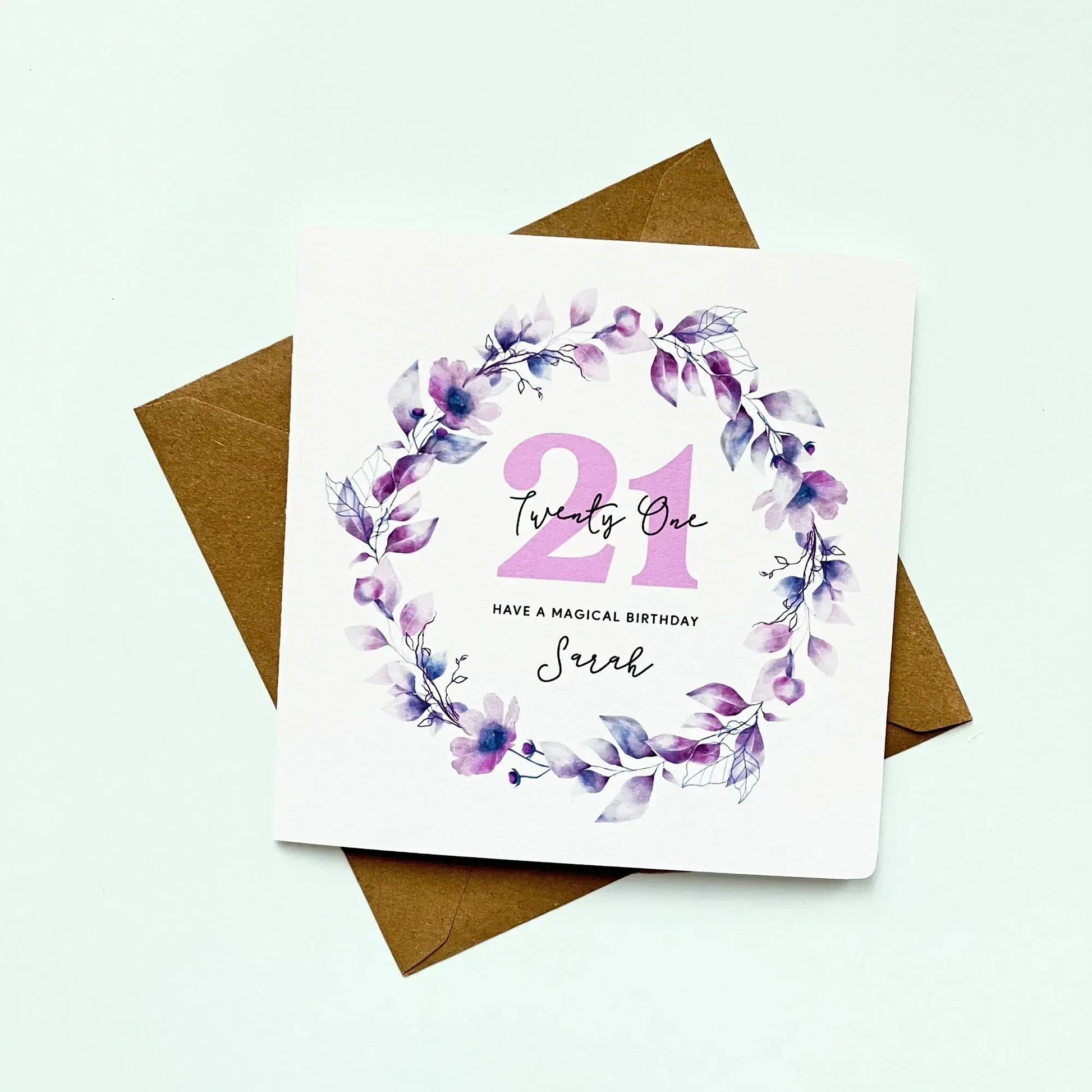 Personalised 21st Birthday Card - Have a Magical Birthday - Patterns&Doodles