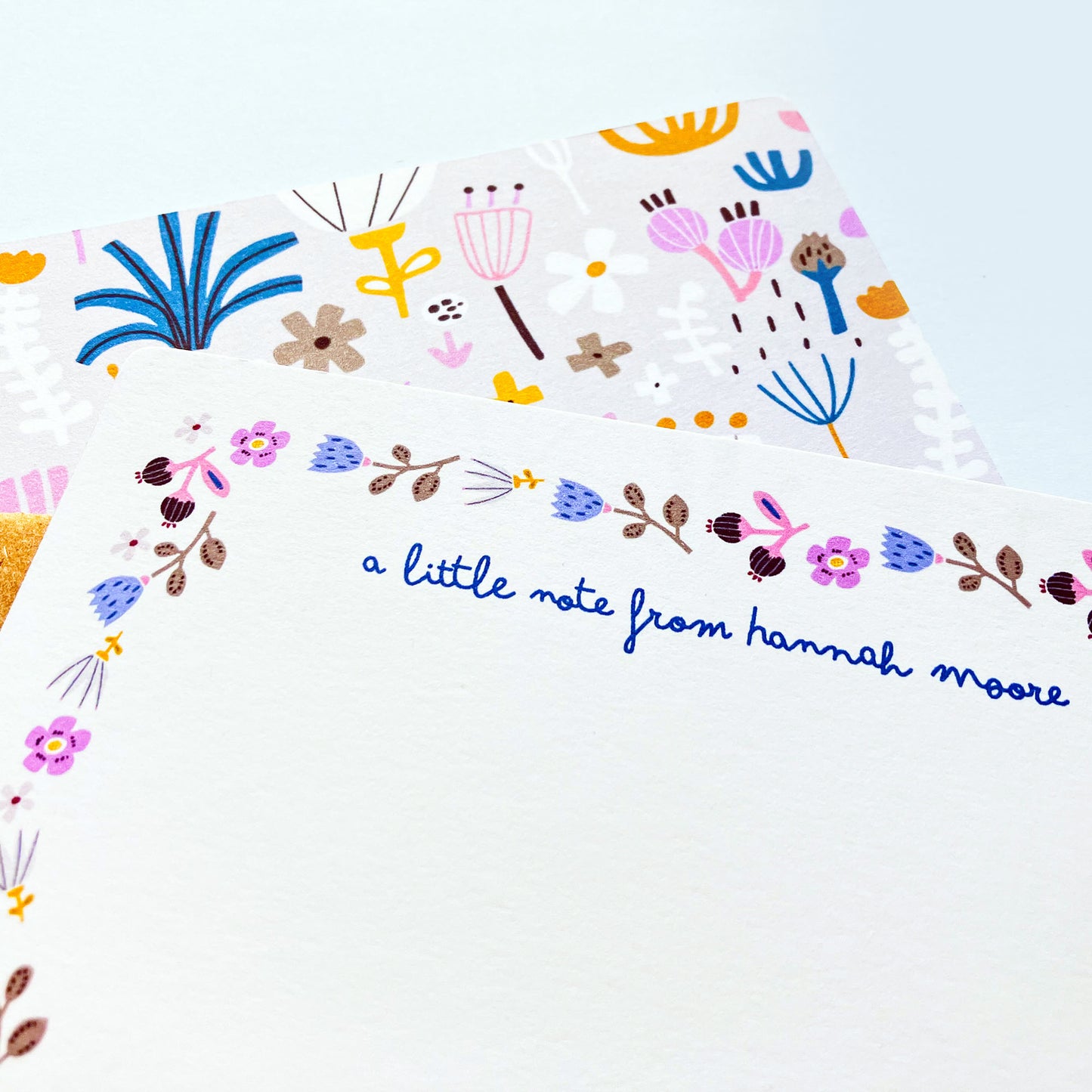 Quirky Florals - Personalised notecards