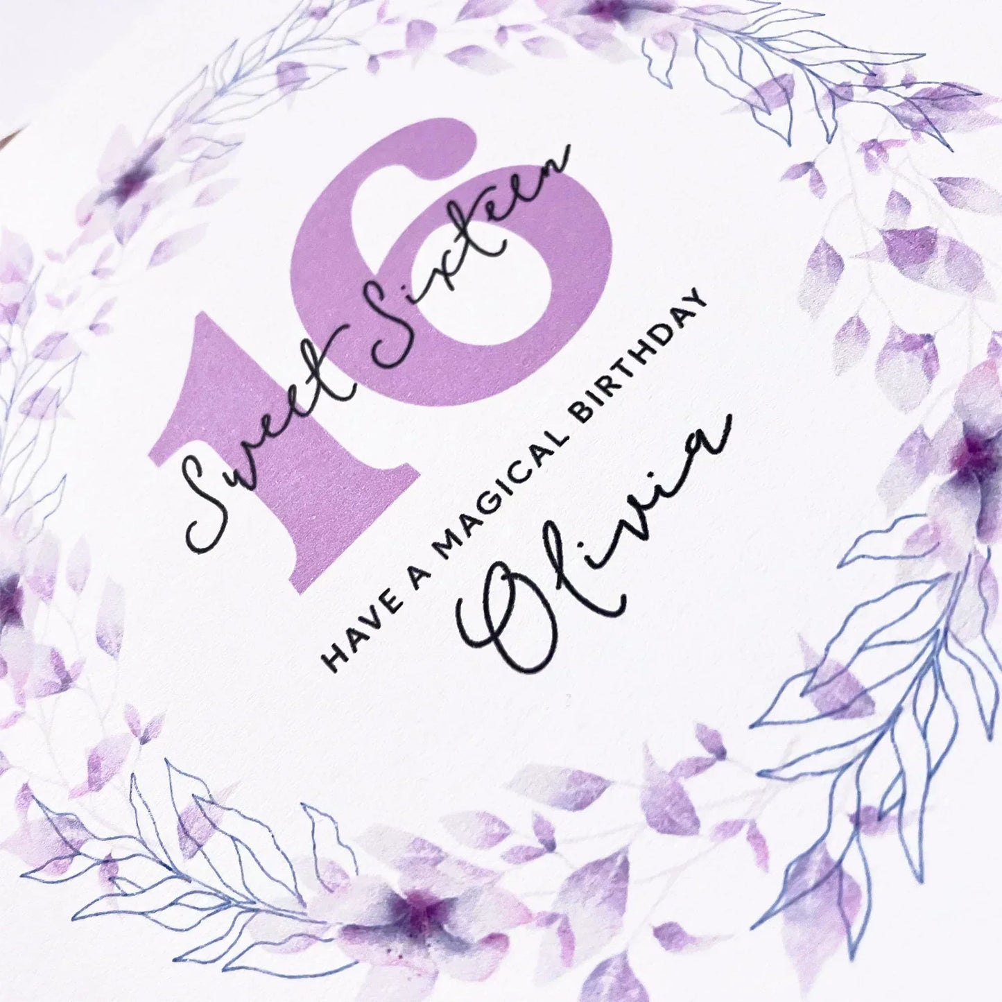 Personalised 16th Birthday Card - Have a Magical Birthday - Patterns&Doodles