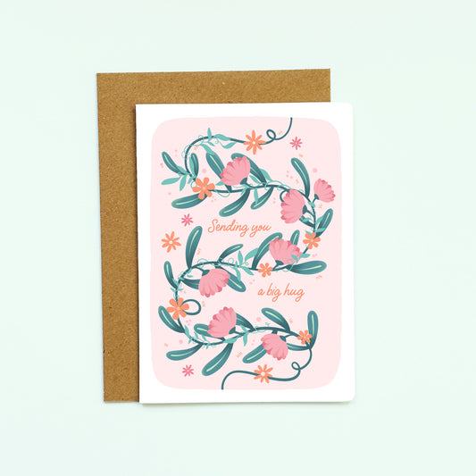 Sending You a Big Hug - Support Card for Friends and Family