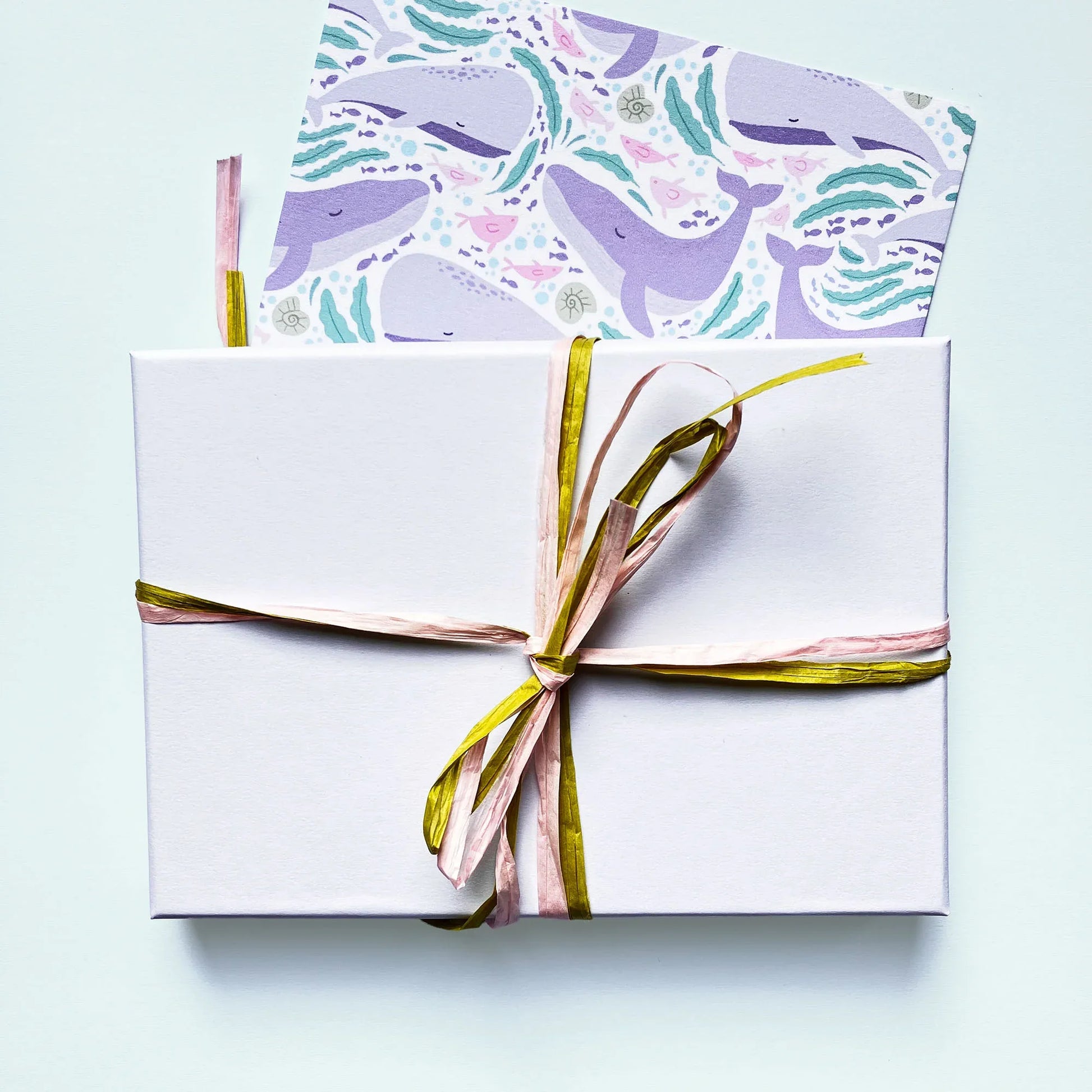 Ocean Whales Personalised Note Cards - Patterns&Doodles