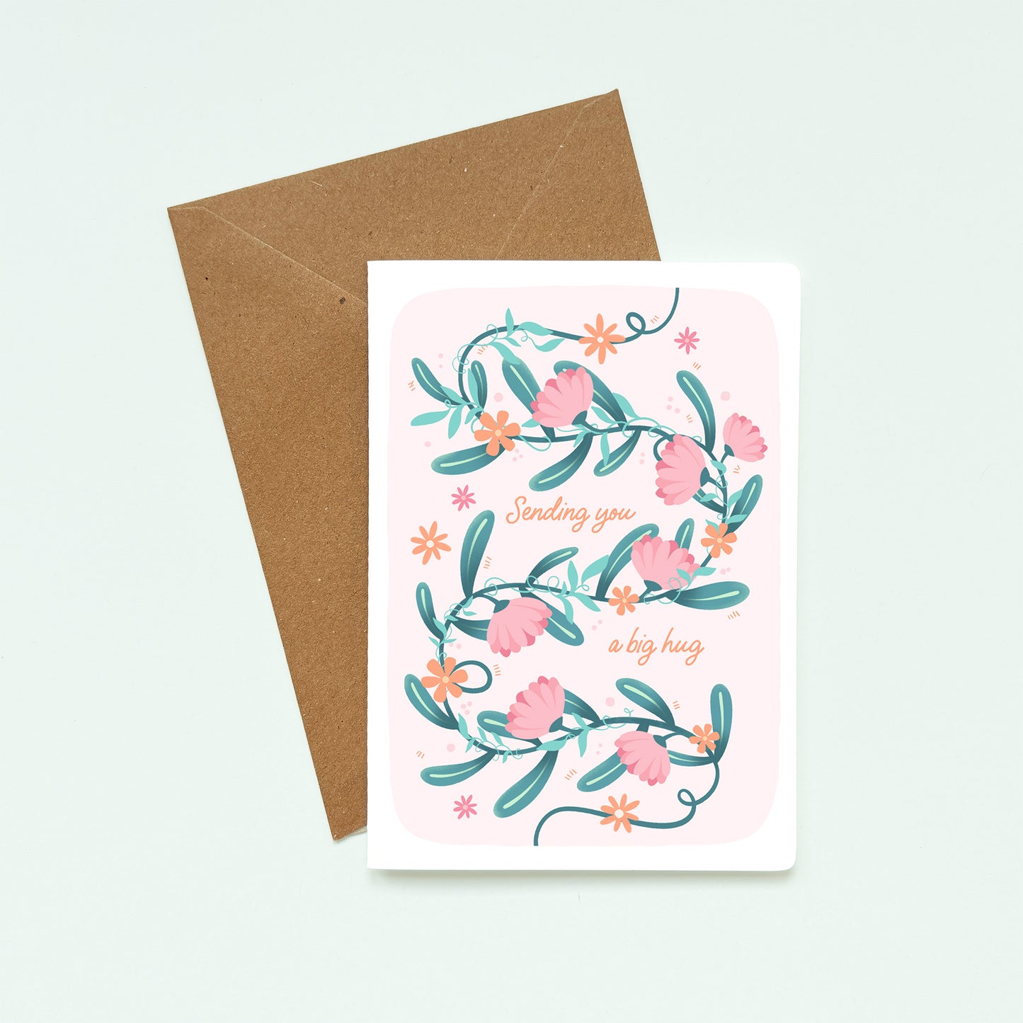 Sending You a Big Hug - Support Card for Friends and Family