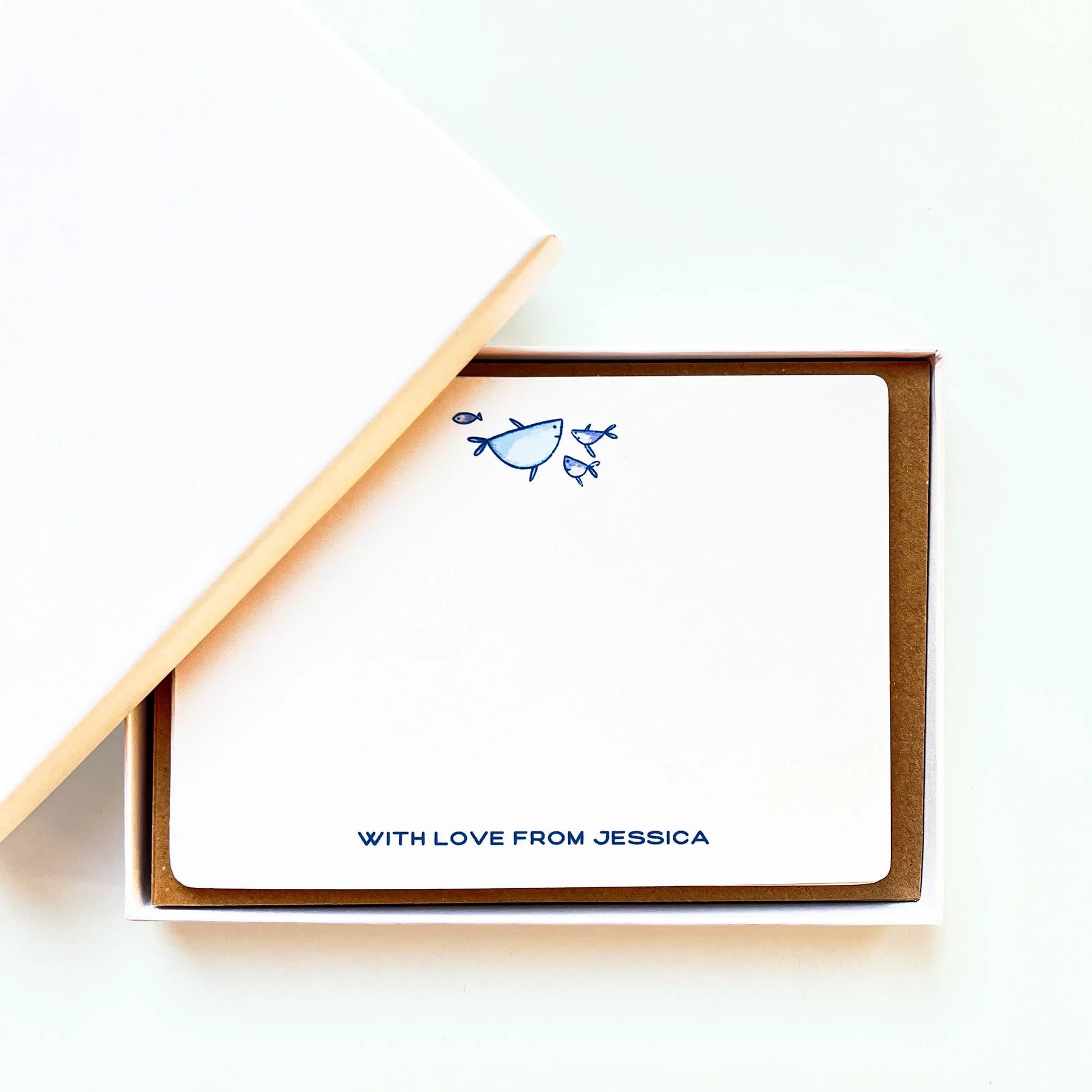 Personalised Notecards - Ocean Life - Patterns&Doodles