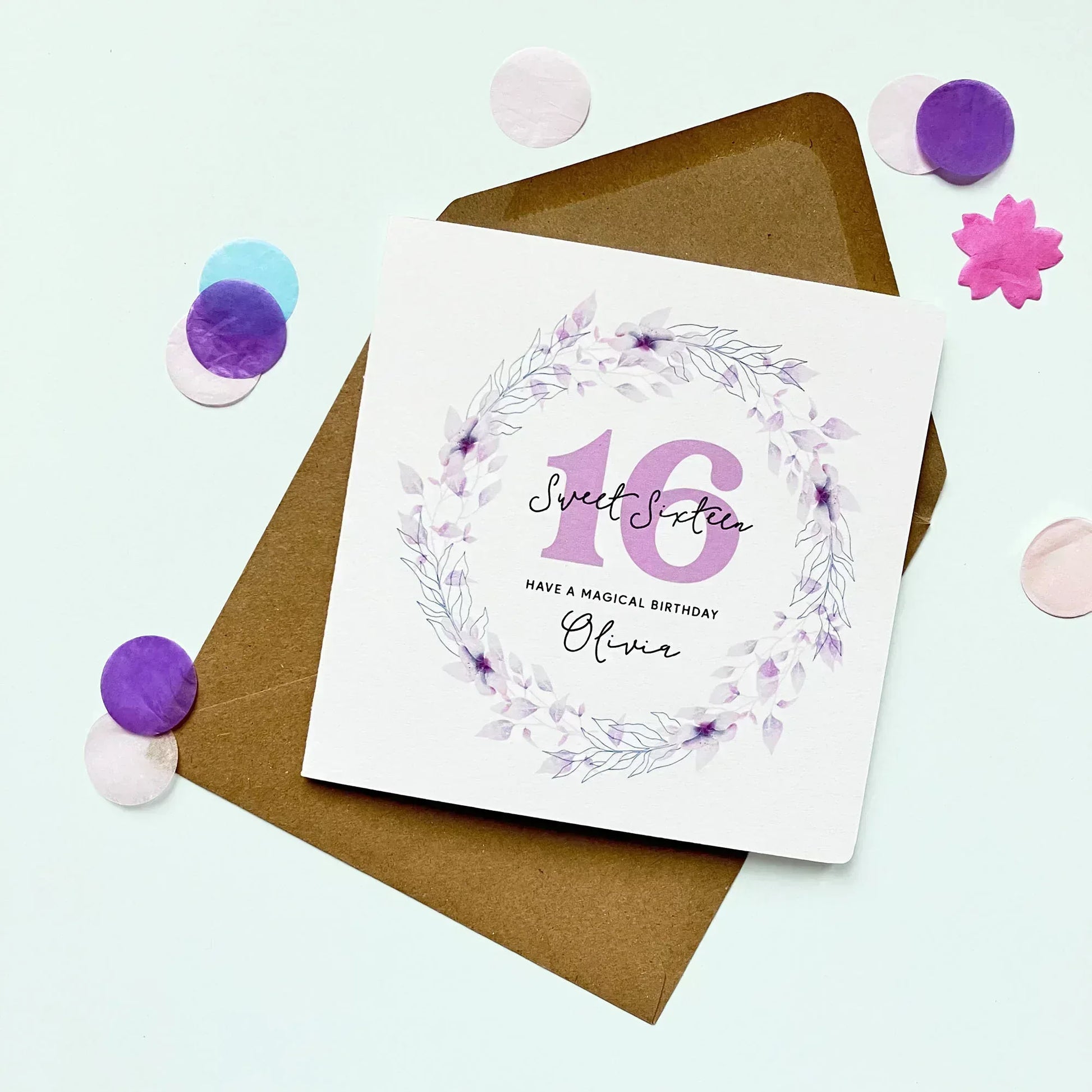 Personalised 16th Birthday Card - Have a Magical Birthday - Patterns&Doodles