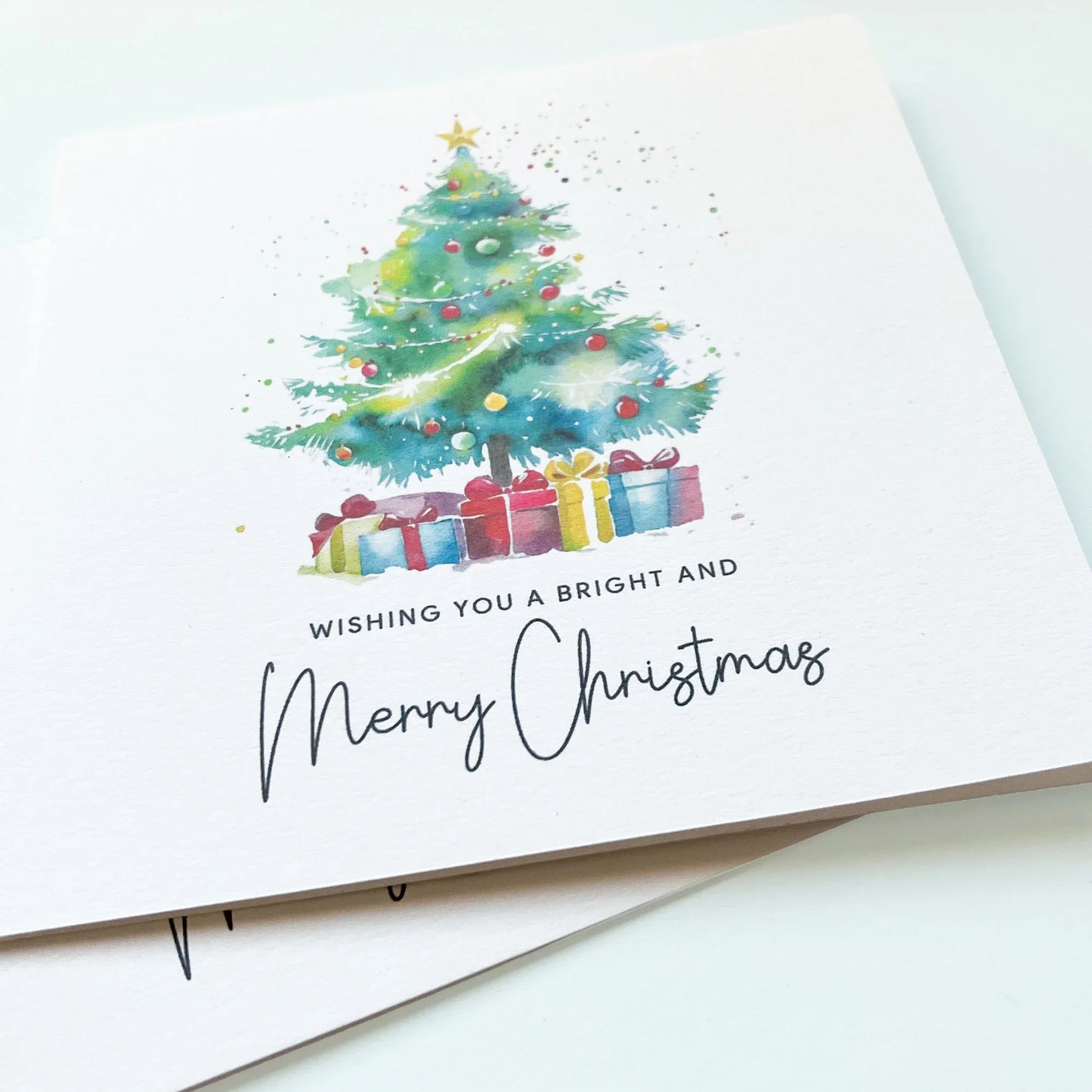Watercolour Christmas Tree Card Pack - Patterns&Doodles
