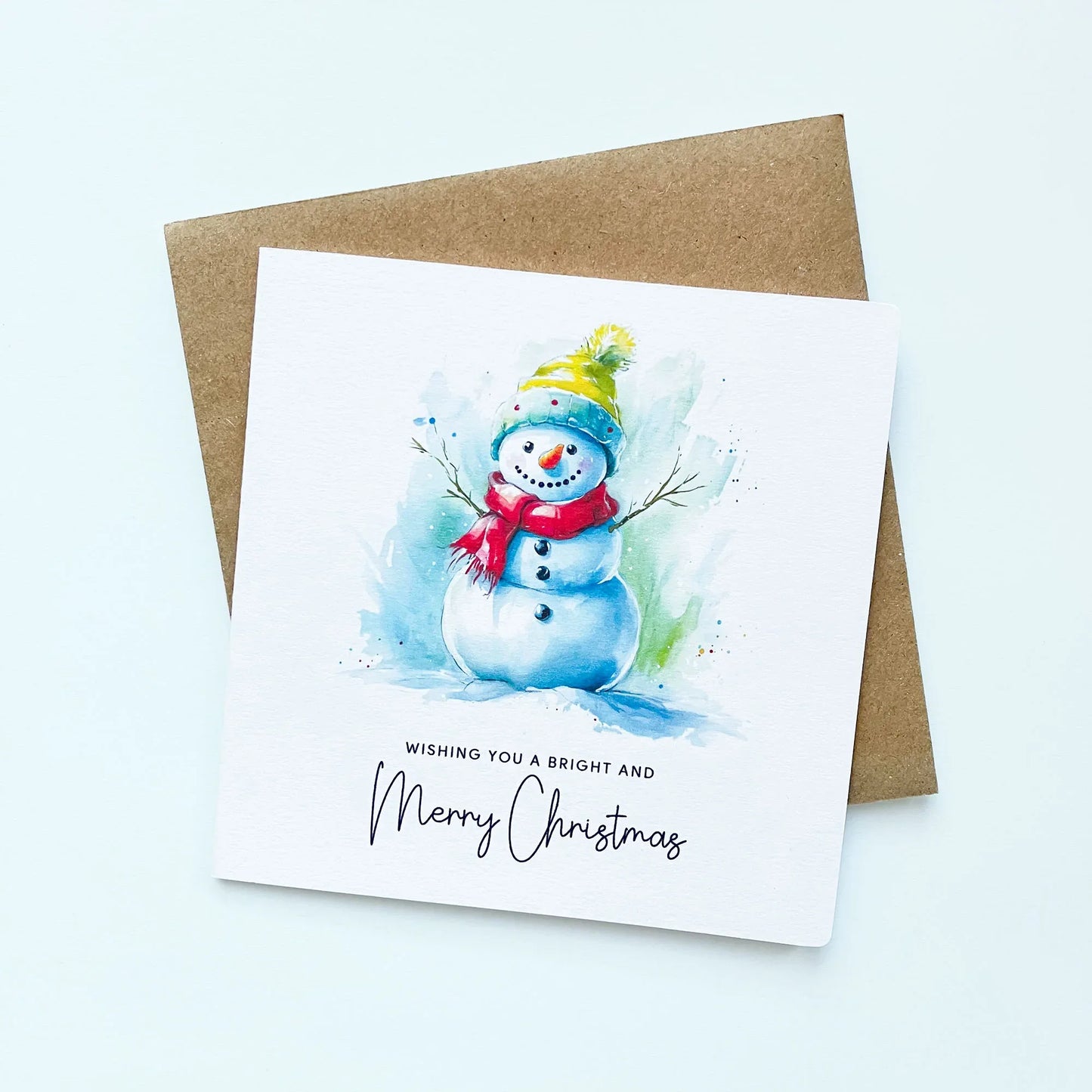 Watercolour Snowman Christmas Card Pack - Patterns&Doodles
