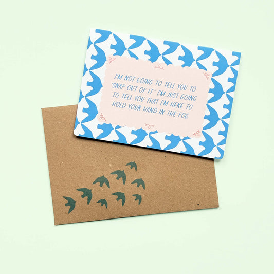 I am here to hold your hand - Emotional Support Card