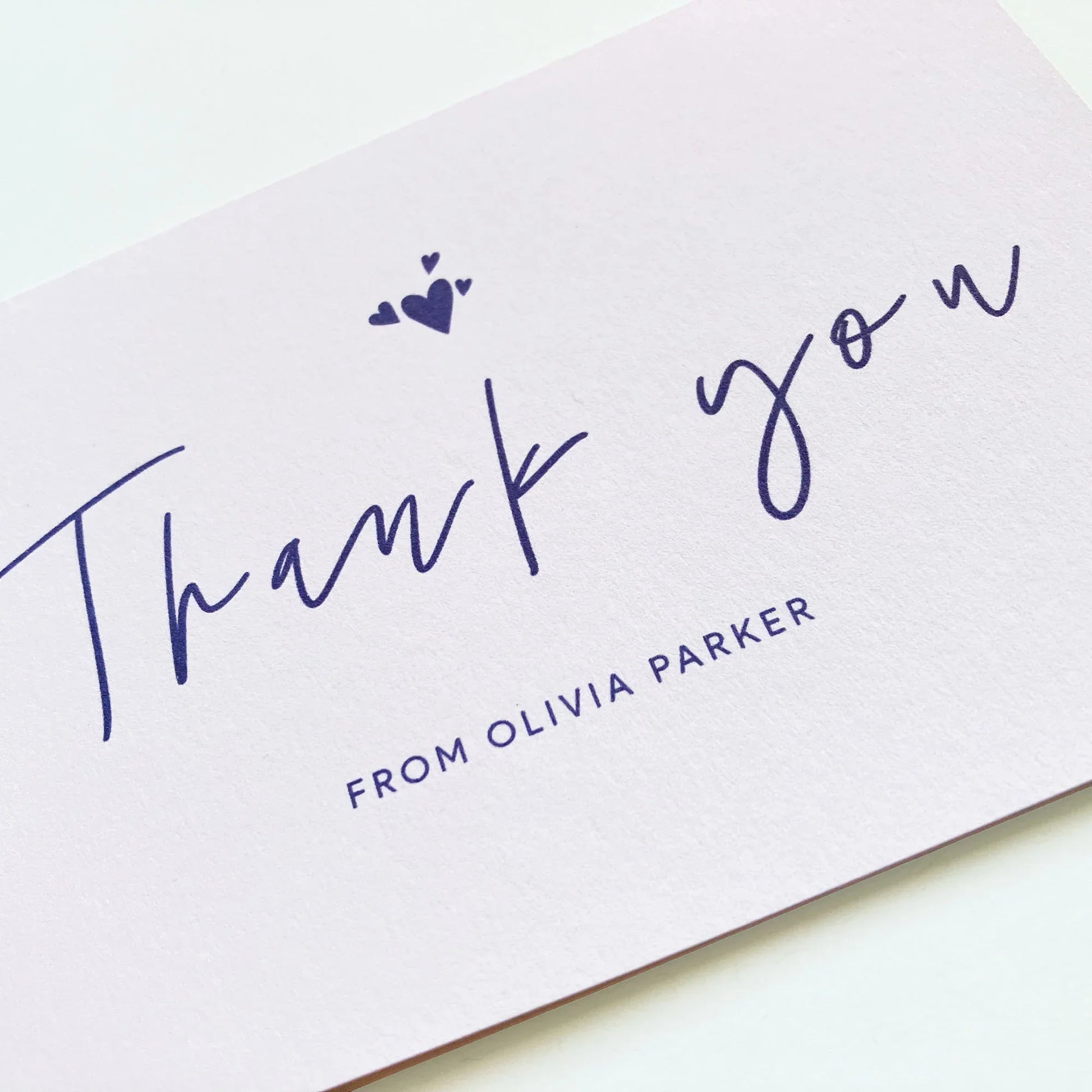 Personalised Thank You Cards Pack Soft Lavender - Patterns&Doodles