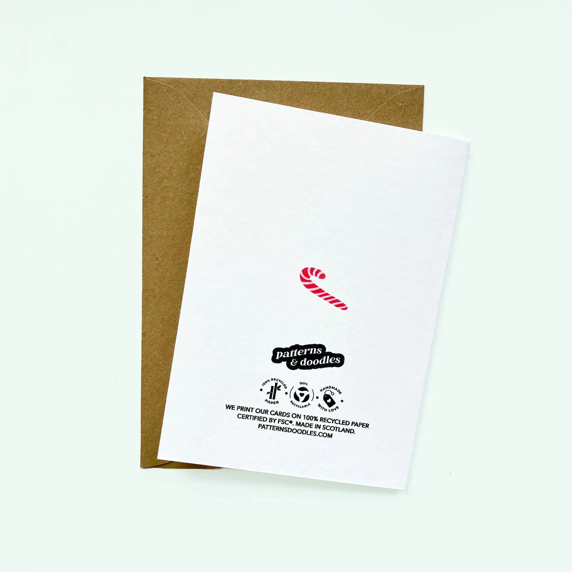 Warmest Wishes Christmas Greeting Card - Patterns&Doodles