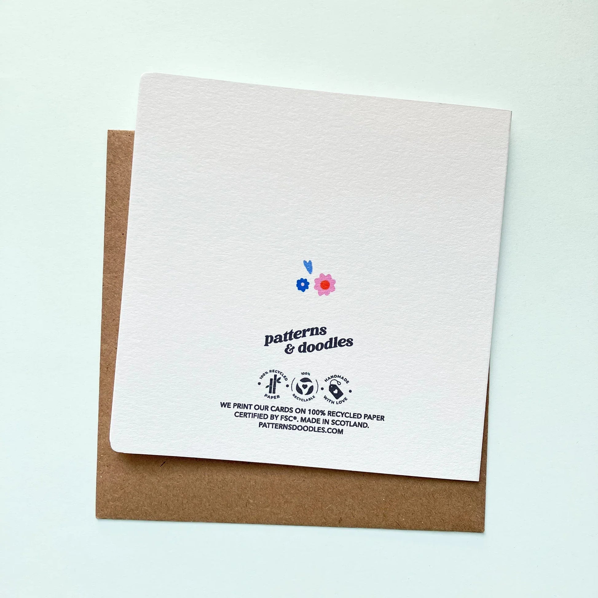 Thank You So Much - Floral Card - Patterns&Doodles