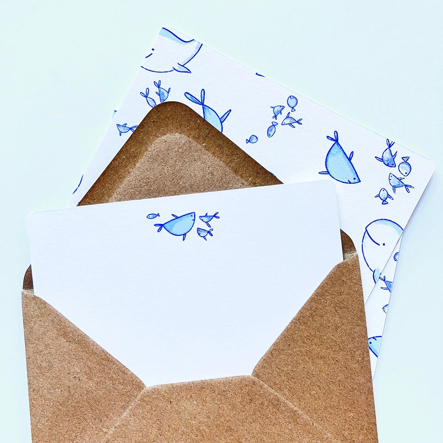 Personalised Notecards - Ocean Life - Patterns&Doodles