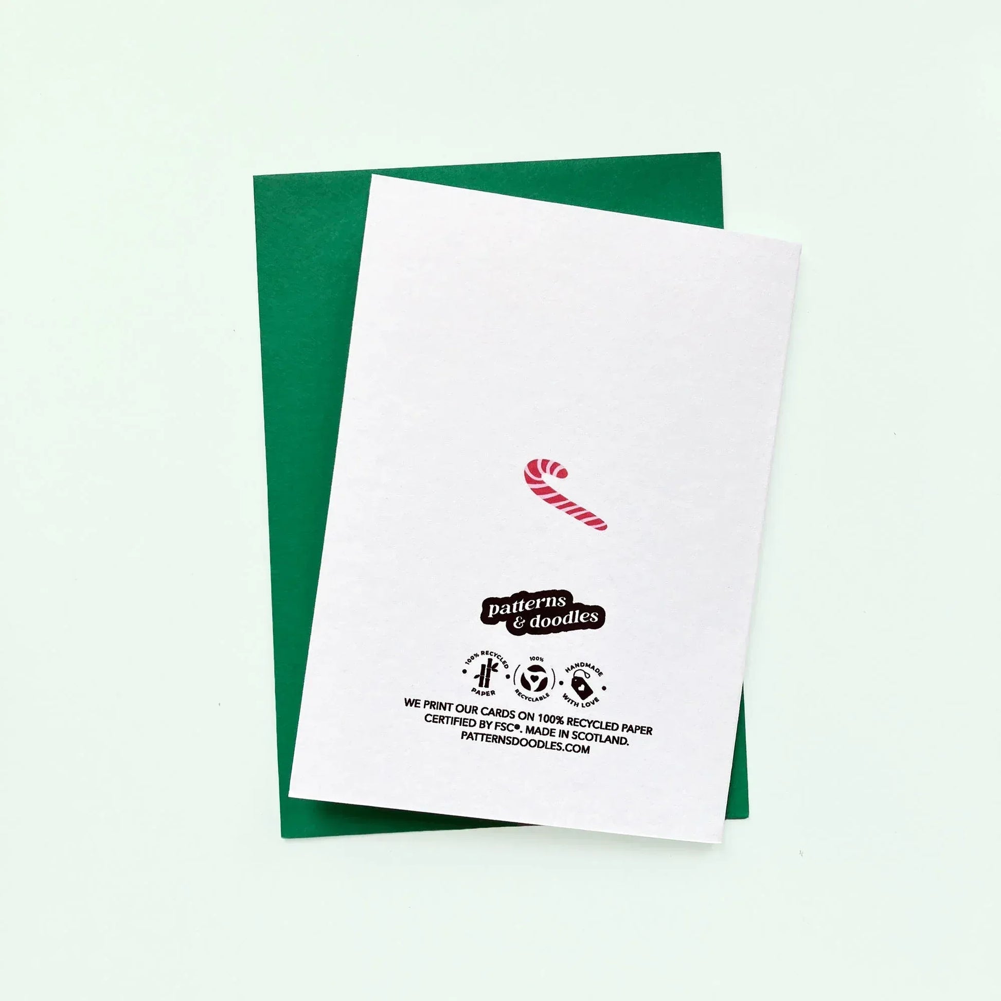 Ho Ho Ho Christmas Greeting Card - Patterns&Doodles