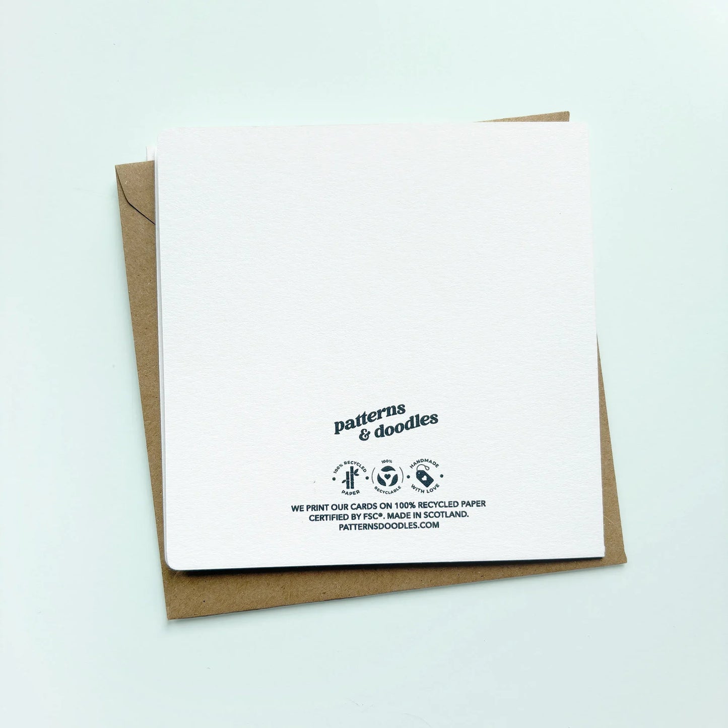 Personalised Luxury Christmas Card for a Favourite Person - Patterns&Doodles