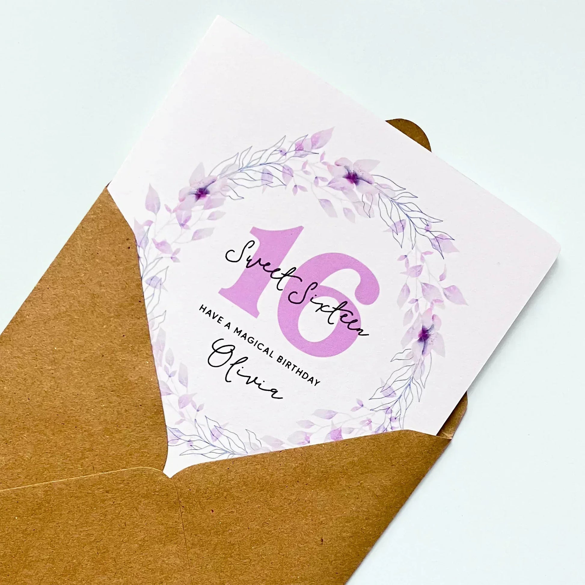 Personalised 16th Birthday Card - Have a Magical Birthday - Patterns&Doodles