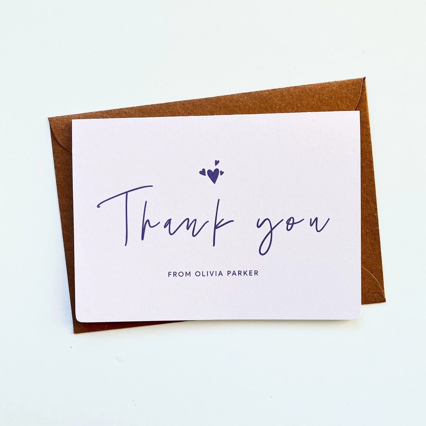 Personalised Thank You Cards Pack Soft Lavender - Patterns&Doodles